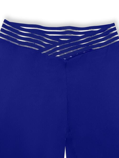 Plus Size V-Waistband Bootcut Pants - Black or Royal Blue - In Style Chics Boutique LLC