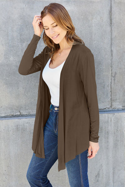 Basic Bae Full Size Open Front Long Sleeve Cardigan - More Colors! - In Style Chics Boutique LLC