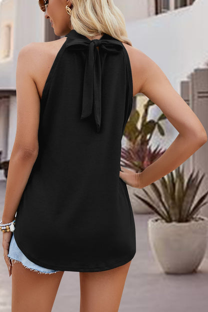 Tied Cutout Grecian Neck Tank - More Colors! - In Style Chics Boutique LLC