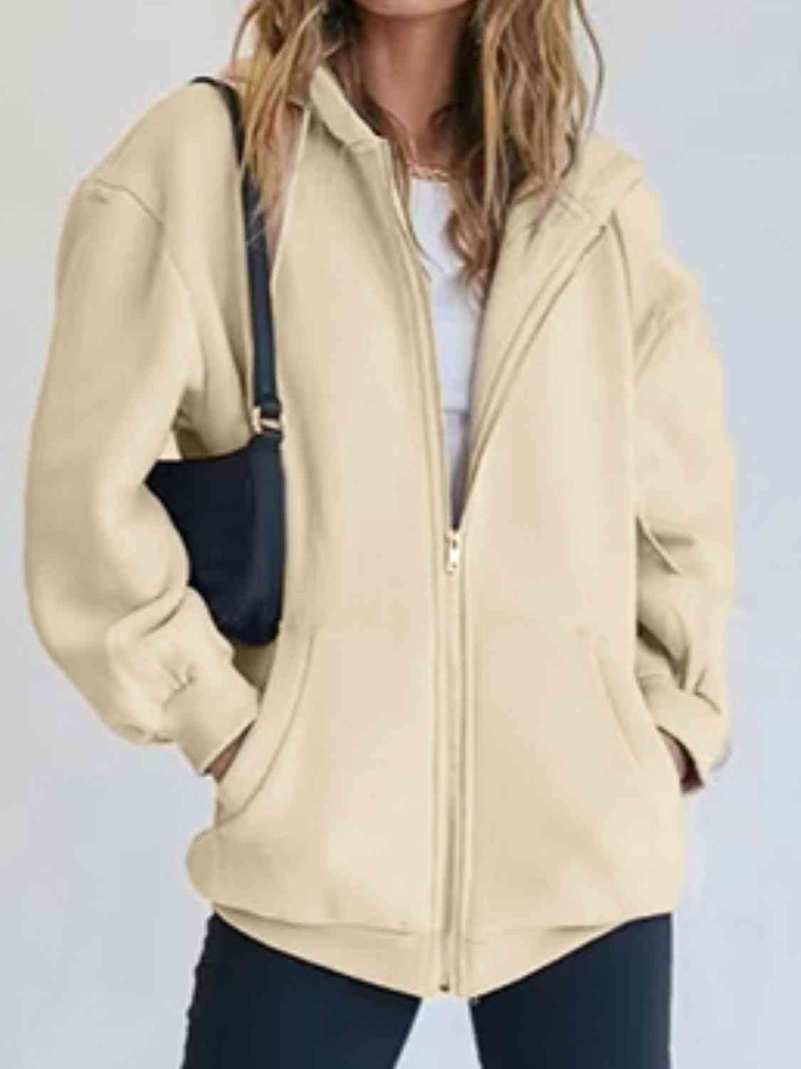 Zip-Up Drawstring Hoodie - More Colors! - In Style Chics Boutique LLC