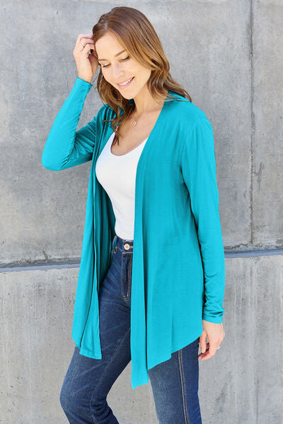 Basic Bae Full Size Open Front Long Sleeve Cardigan - More Colors! - In Style Chics Boutique LLC