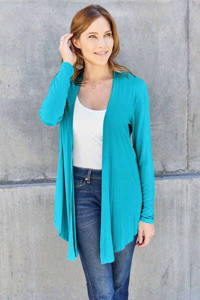 Basic Bae Full Size Open Front Long Sleeve Cardigan - More Colors! - In Style Chics Boutique LLC