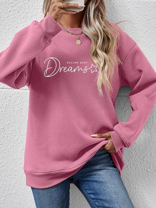 FOLLOW YOUR DREAMS Graphic Sweatshirt - In Style Chics Boutique LLC